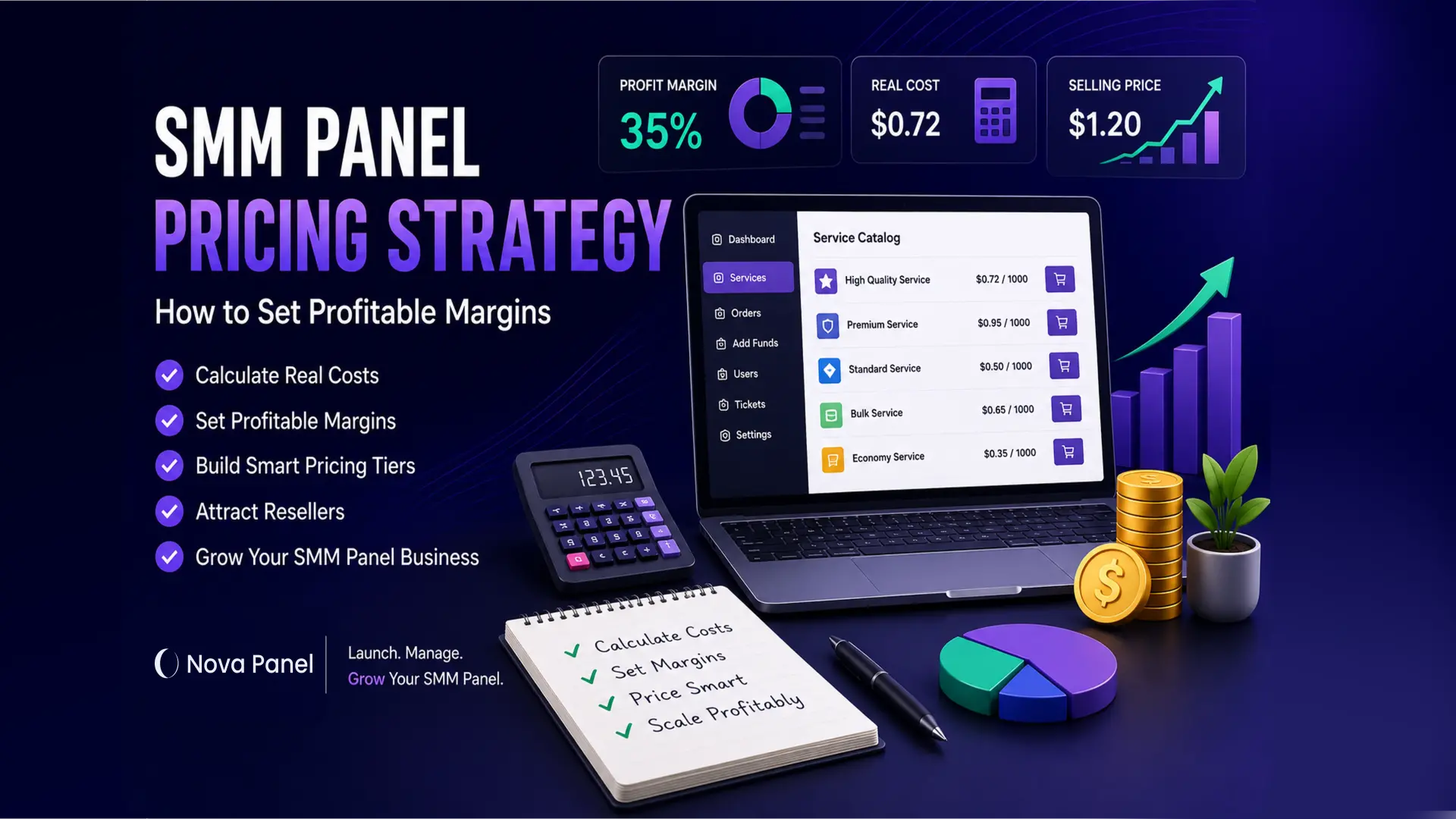SMM panel pricing strategy and profitable margins