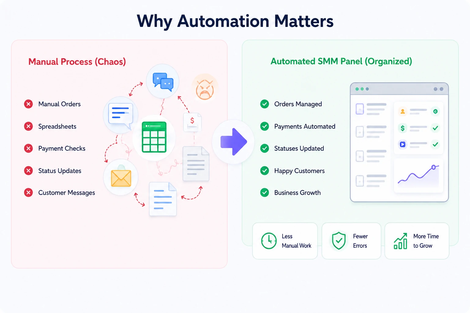 Why automation matters for an SMM panel