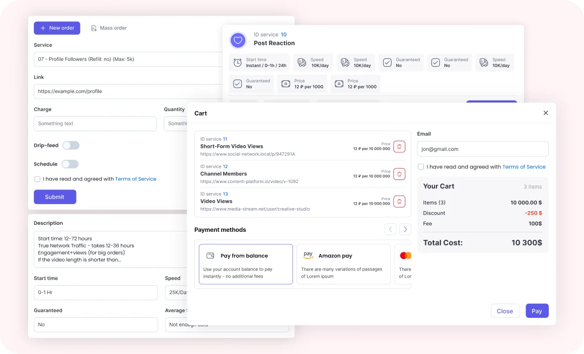 NovaPanel user dashboard experience